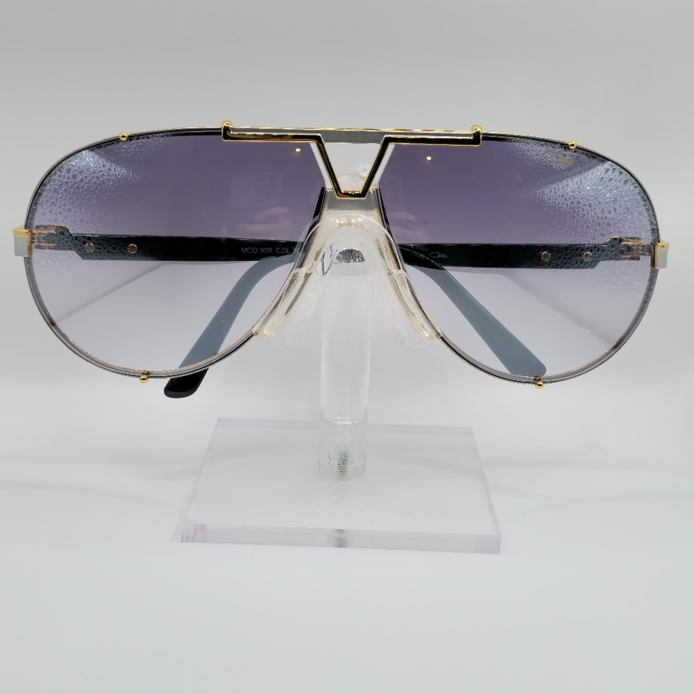 Cazal Gold Silver and Black Sunglass Framea